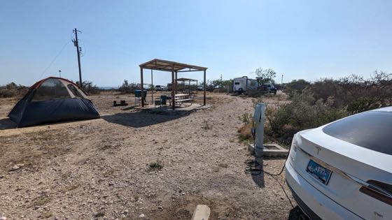 EV charger at Seminole Canyon State Park