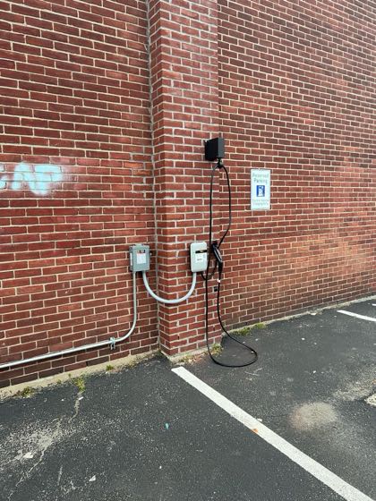 EV charger at Cross Island YMCA