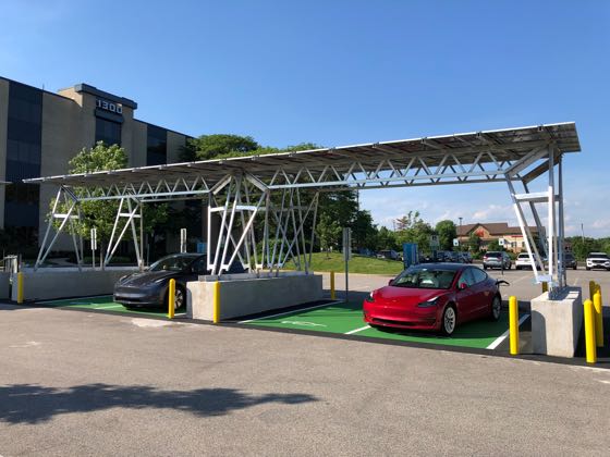 EV charger at 1300 Virginia Drive Building