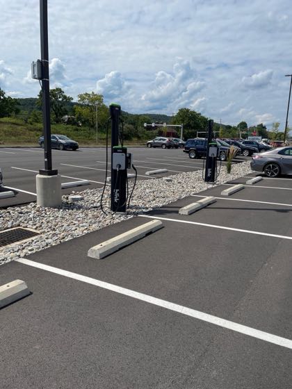 EV charger at Carbon Hospital