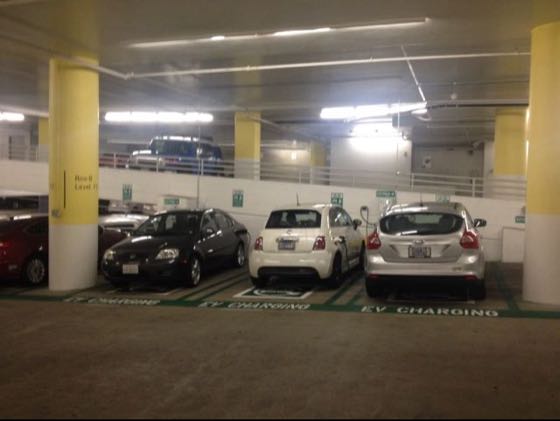 EV charger at Walt Disney Concert Hall - Lot 16