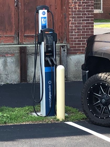 EV charger at Prima Lofts Albany Lofts at One Broadway