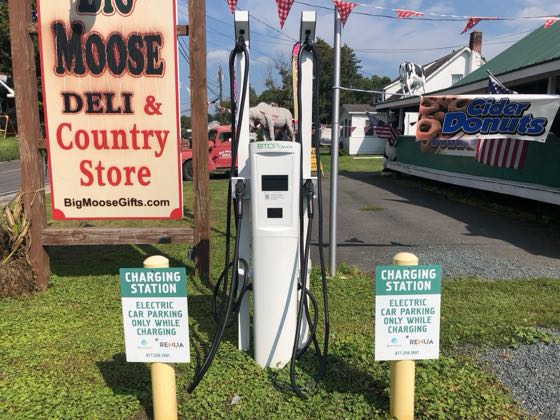 EV charger at Big Moose Deli & Country Store