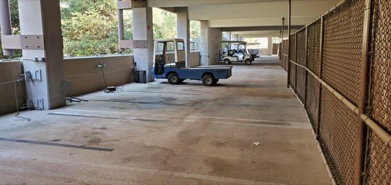 EV charger at Pomona College - South Campus Parking Structure