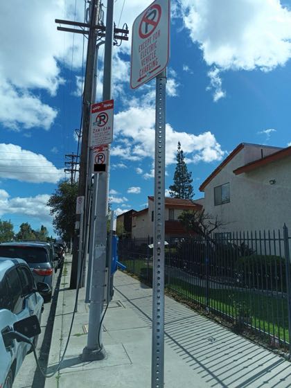 EV charger at Woodman Ave & Pierce St Parking