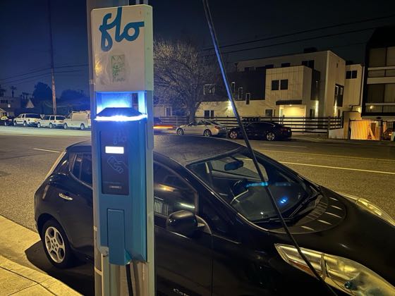 EV charger at Oxnard St & Bellaire Ave