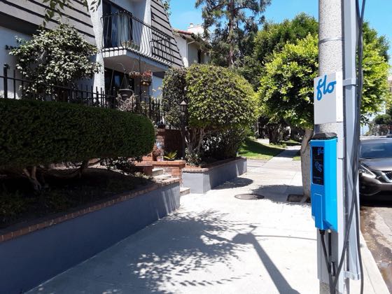EV charger at Falmouth Ave & Redlands St Parking