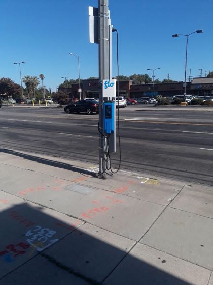 EV charger at Nordhoff St & Collett Ave Parking