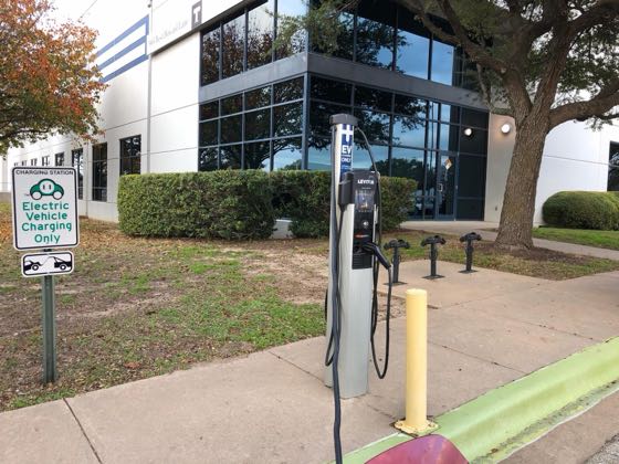 EV charger at Pearson Education