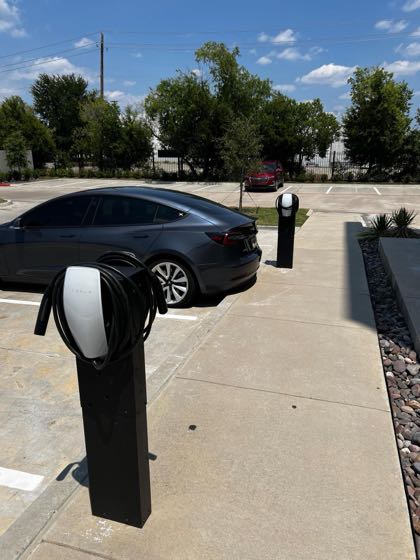 EV charger at Aloft Dallas DFW Airport Grapevine Coppell