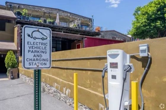 EV charger at Sherman Properties