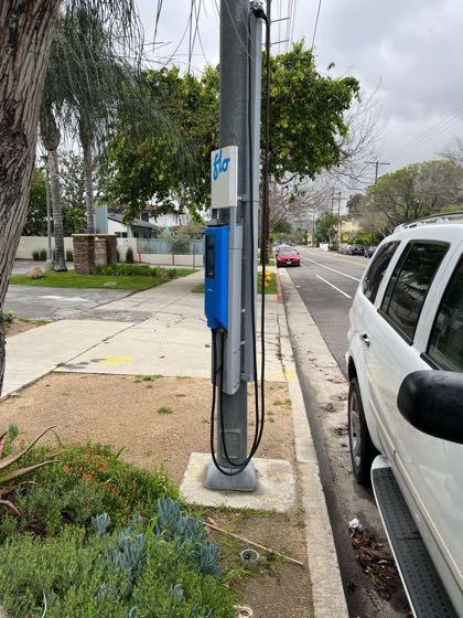 EV charger at Yosemite Dr & Rock Row Dr Parking