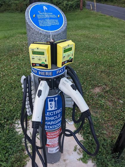 EV charger at Conoco Langhorne