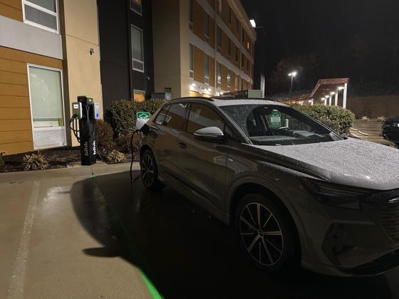 EV charger at Home2 Suites by Hilton Hot Springs