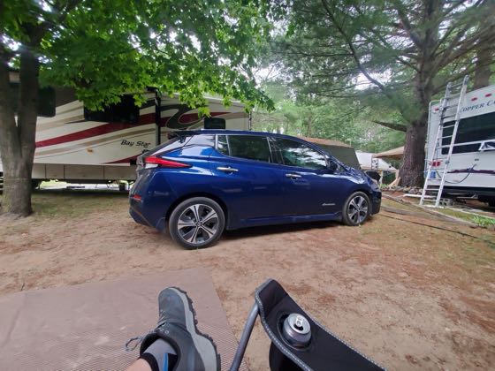 EV charger at Timber Surf Campground