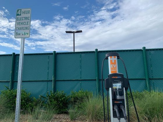 EV charger at Poinsettia Park