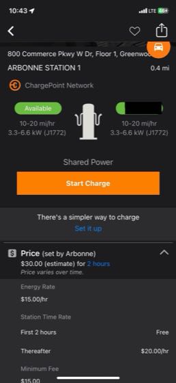 EV charger at Arbonne International