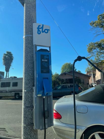 EV charger at Berkeley Ave Parking
