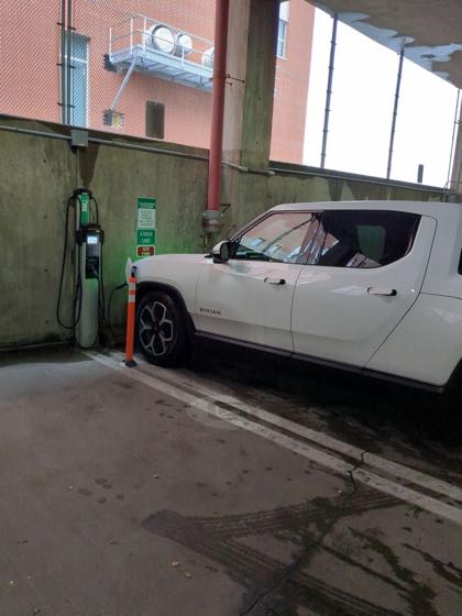 EV charger at The University of Iowa - North Campus Parking Deck