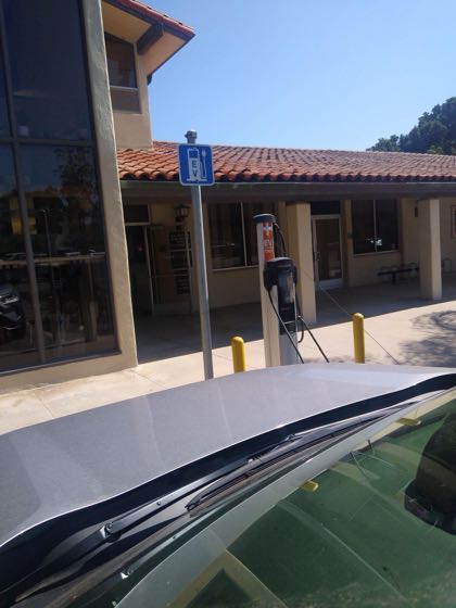 EV charger at Santa Barbara Unified School District