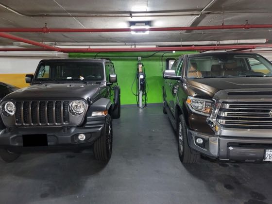 EV charger at 401 N Michigan Parking