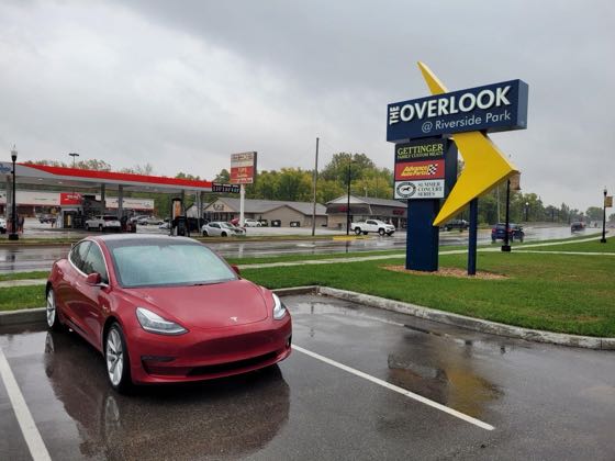 EV charger at The Overlook @ Riverside Park