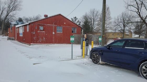 EV charger at Huntingburg City Hall