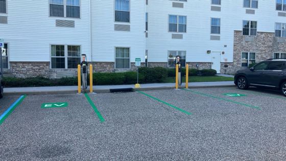 EV charger at Marriott Towne Place - Farmingdale