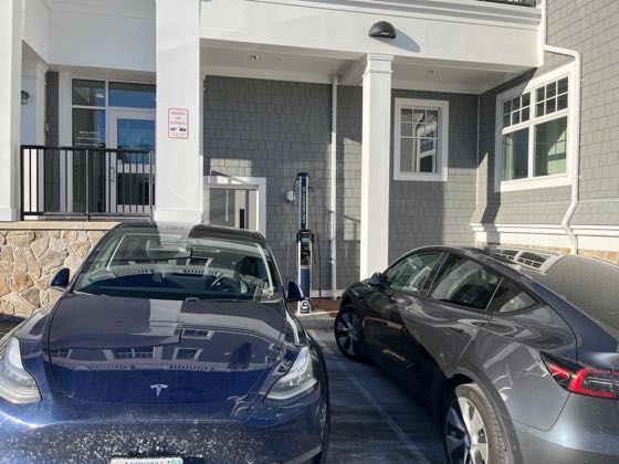 EV charger at The Crossing