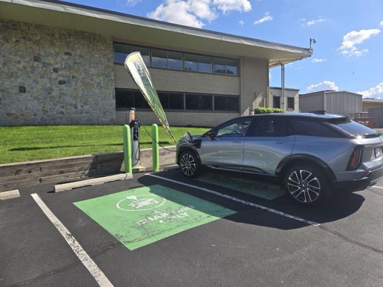 EV charger at Bucks County Technology Park