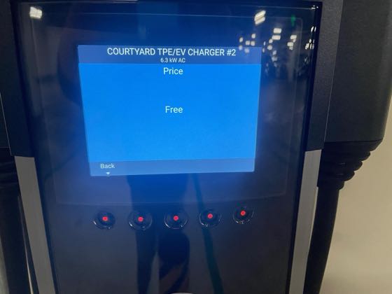 EV charger at Courtyard by Marriott Anaheim Theme Park Entrance