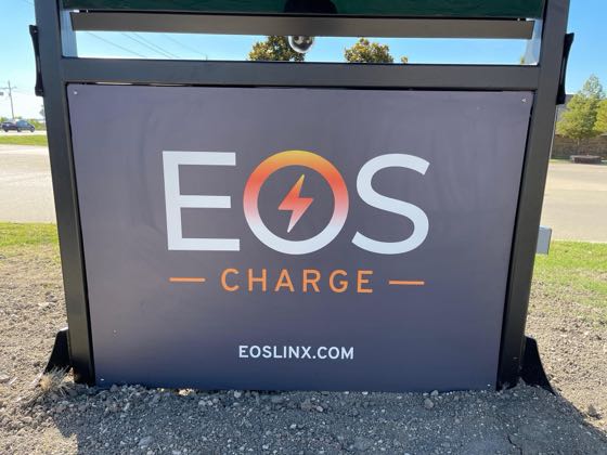 EV charger at Farmersville Travel Plaza