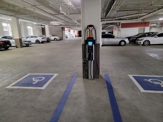 EV charger at South Park