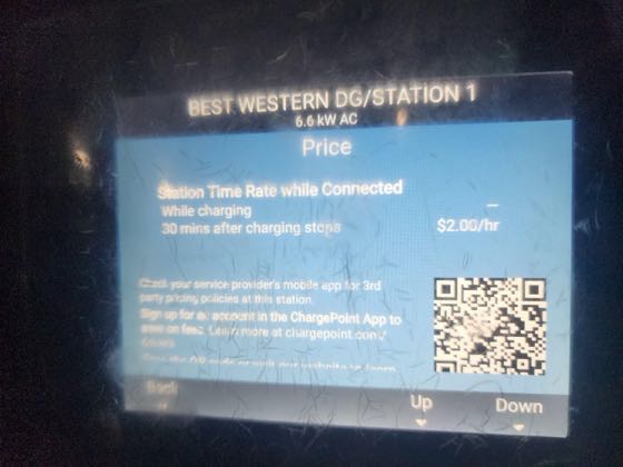 EV charger at Best Western Chicago - Downers Grove