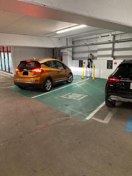 EV charger at SP+ Parking