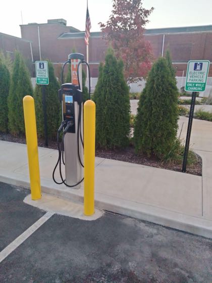 EV charger at East Haven Academy