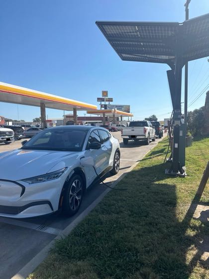 EV charger at Duke's Travel Plaza of Canton