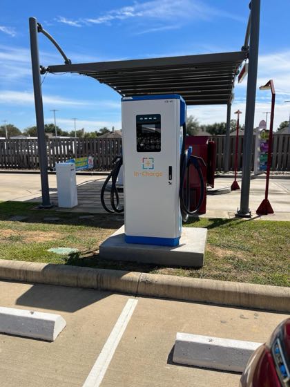 EV charger at Scrubway Wash & Lube