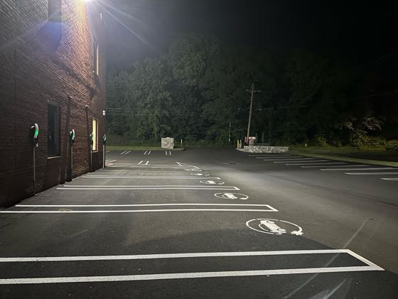 EV charger at Depot Road Business District