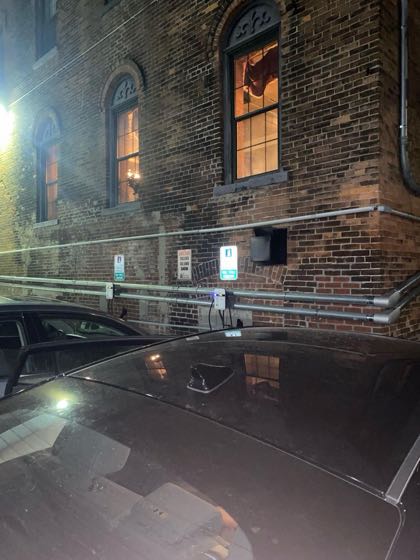 EV charger at The Factory Eatery & Spirits