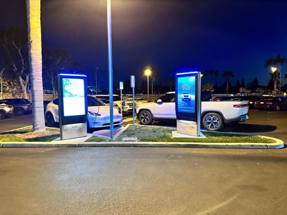 EV charger at South Coast Plaza - Bloomingdale's