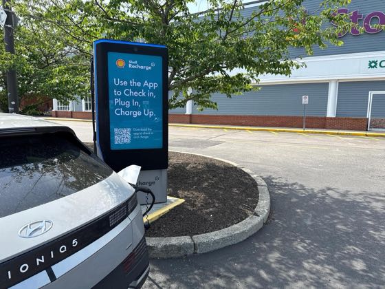 EV charger at Salt Pond Shopping Center