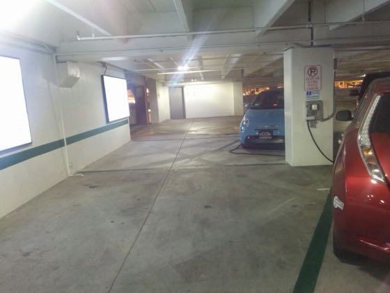 EV charger at Glendale Galleria - East Garage
