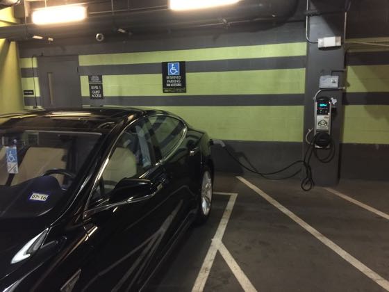 EV charger at Gables Park Plaza
