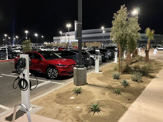 EV charger at Acrisure Arena - Public Lot