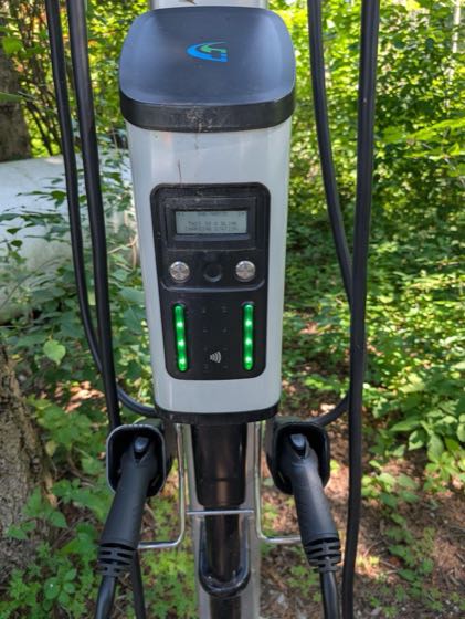 EV charger at Eagle Harbor Inn