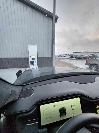 EV charger at KC Summers Nissan - Rear Garage