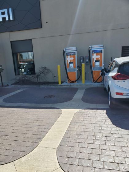 EV charger at KC Summers Hyundai Genesis
