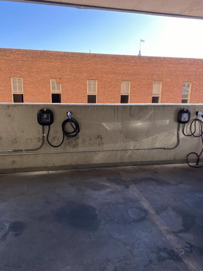EV charger at Inspire Downtown