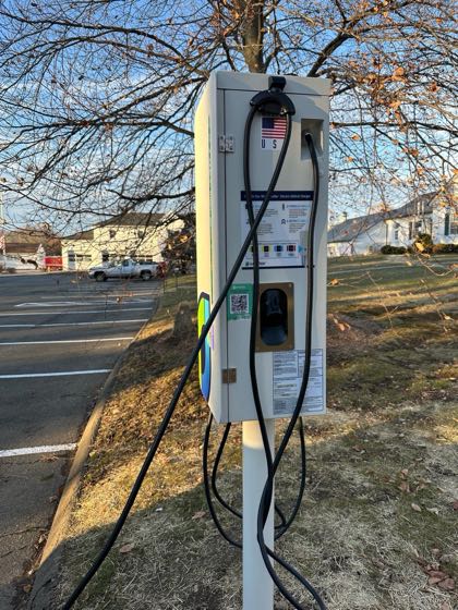 EV charger at Weston Town Vol Fire Dept / Town Hall Parking Lot